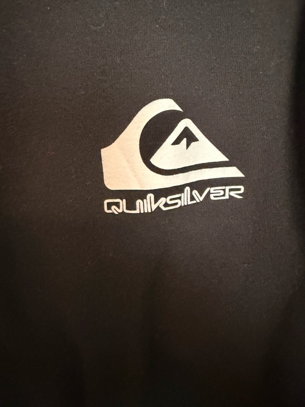 Quiksilver Men's Black Crewneck Sweatshirt with Small Logo - Picture 3 of 5